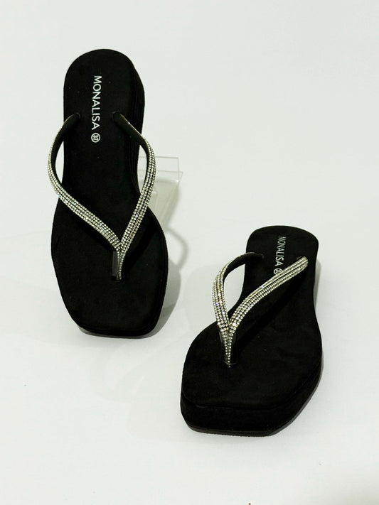 Sparkly Women's Flip Flops for Summer Comfort