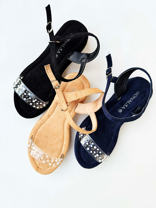 Women's Suede Flats in Black, Beige, and Navy for Casual Elegance