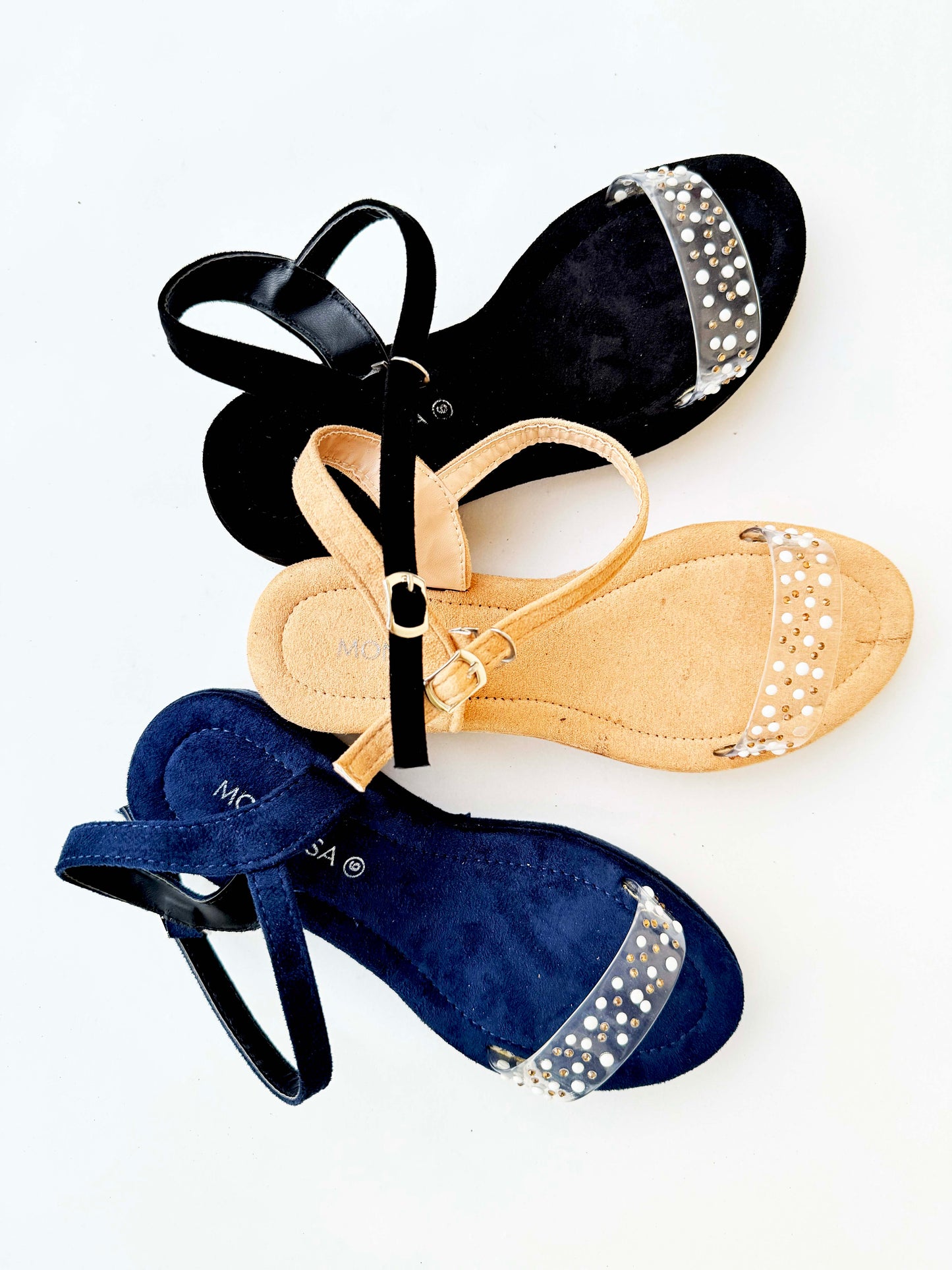 Women's Suede Flats in Black, Beige, and Navy for Casual Elegance