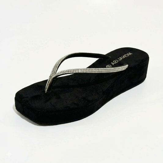 Sparkly Women's Flip Flops for Summer Comfort